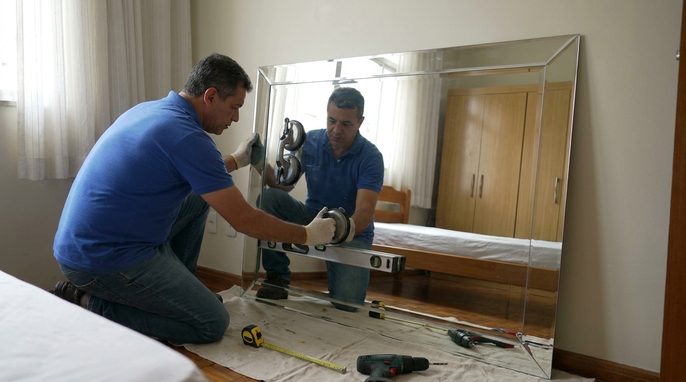 Espelho com moldura espelhada em Vila Velha-ES
